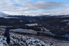 Walking above Loch Oich
