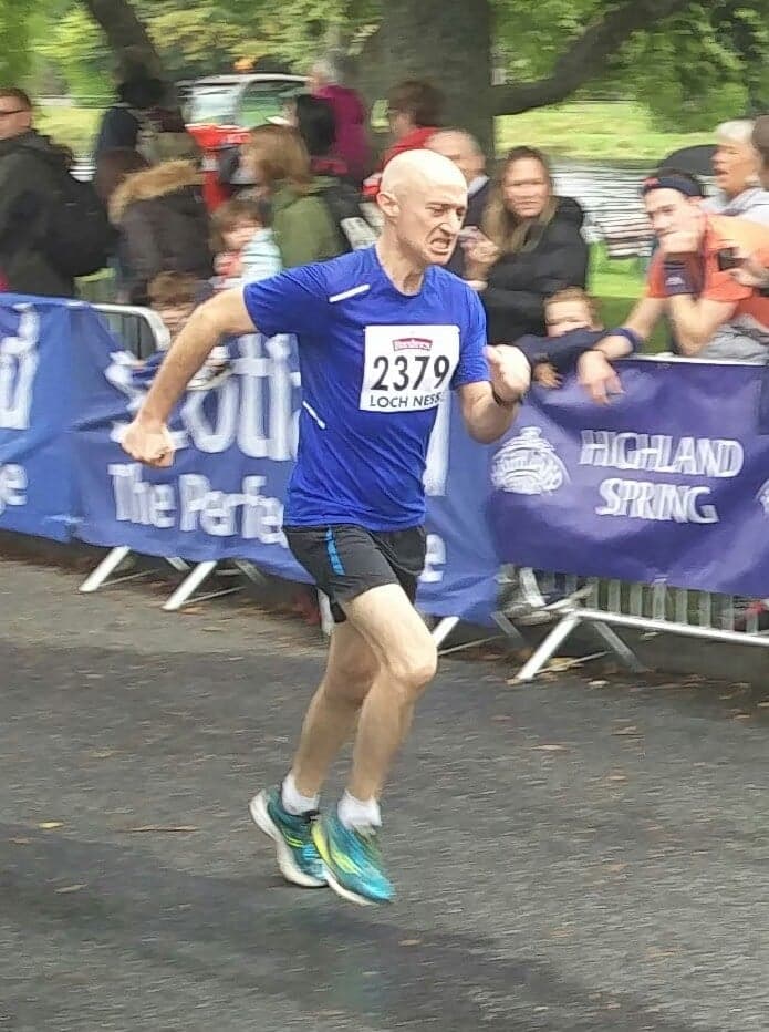 Dave at the Loch Ness Marathon